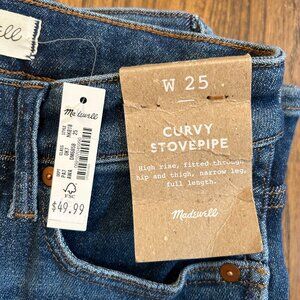 NWT Madewell Curvy Stovepipe Jeans